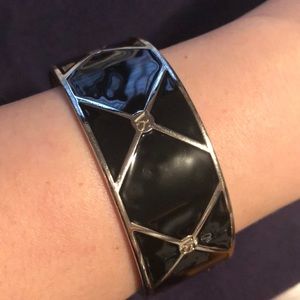 Victoria’s Secret Black & Silver Bangle Bracelet
